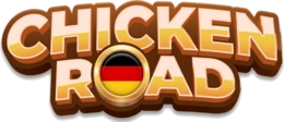 Chicken Road Logo mit deutscher Flagge